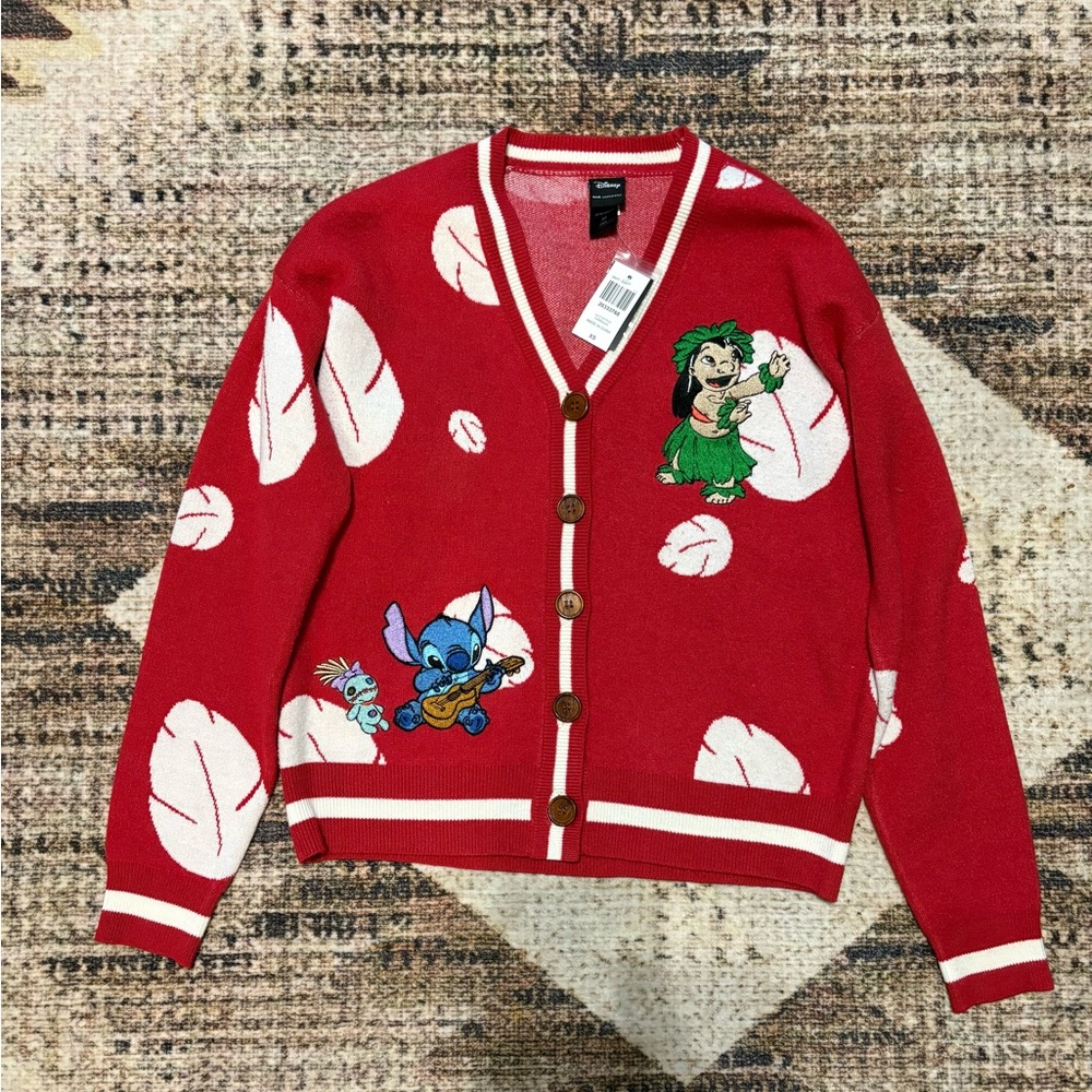 Disney NWT Lilo & Stitch Women's Knit Cardigan Size XS